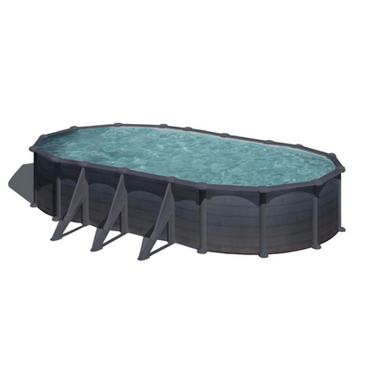 Gre Granada Ovaler Stahlpool 730 cm x 375 cm x 132 cm