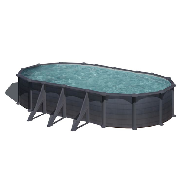 Piscina Gre Granada ovale in acciaio 730 cm x 375 cm x 132 cm