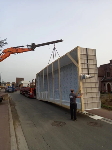 Polypropyleen zwembad lichtgrijs met romeinse trap - 1100 x 400 x 150 cm