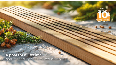 Gre Holzpool Safran 2 oval 620 cm x 395 cm x 136 cm