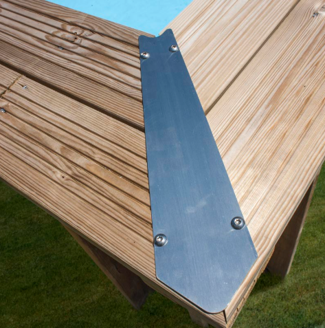 Gre Holzpool Safran 2 oval 620 cm x 395 cm x 136 cm