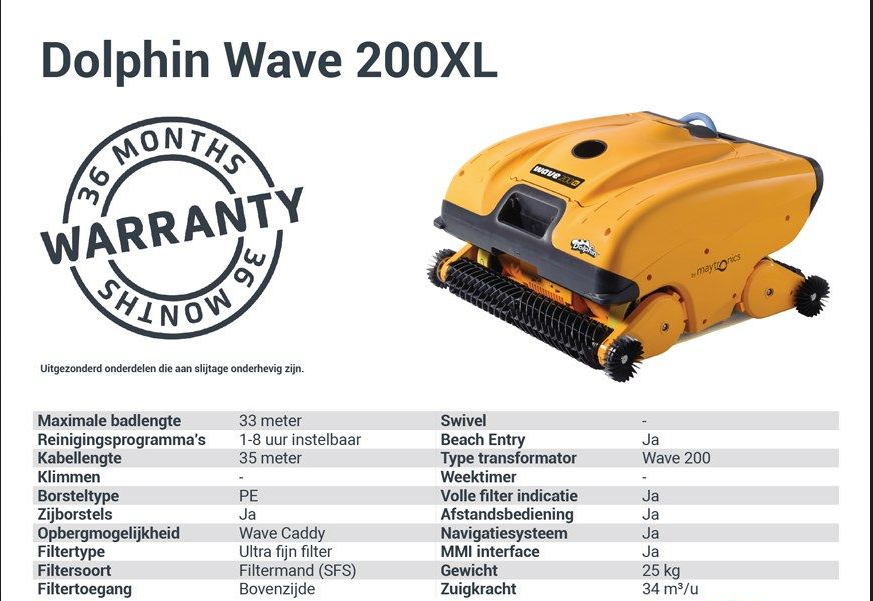 Robot de piscine Dolphin Wave 200XL
