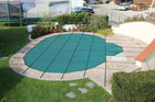 Bâche de sécurité hivernale verte pour piscine ovale 486 cm x 250 cm