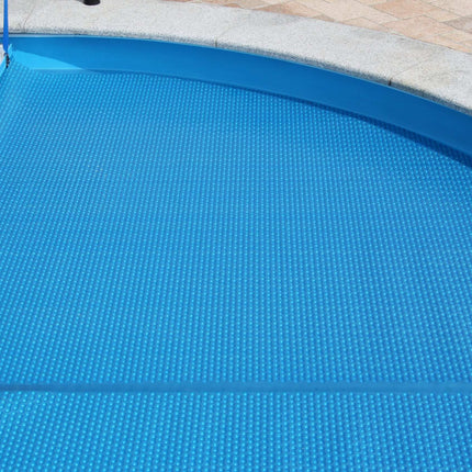 Zwembadzeil noppenfolie Blauw/Zilver voor ovaal zwembad 614 cm x 300 cm