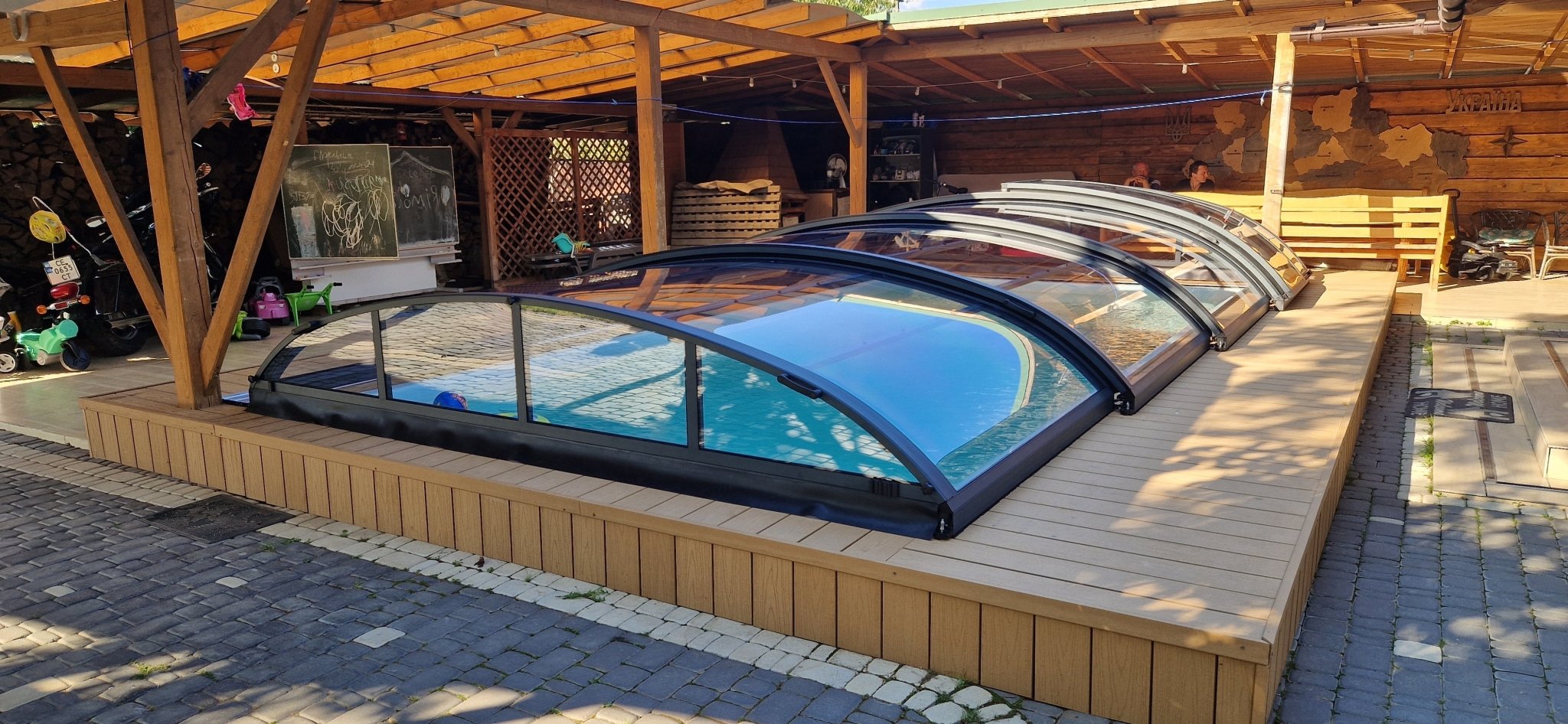 Abris One zwembadoverkapping 375 - Azzura Pool
