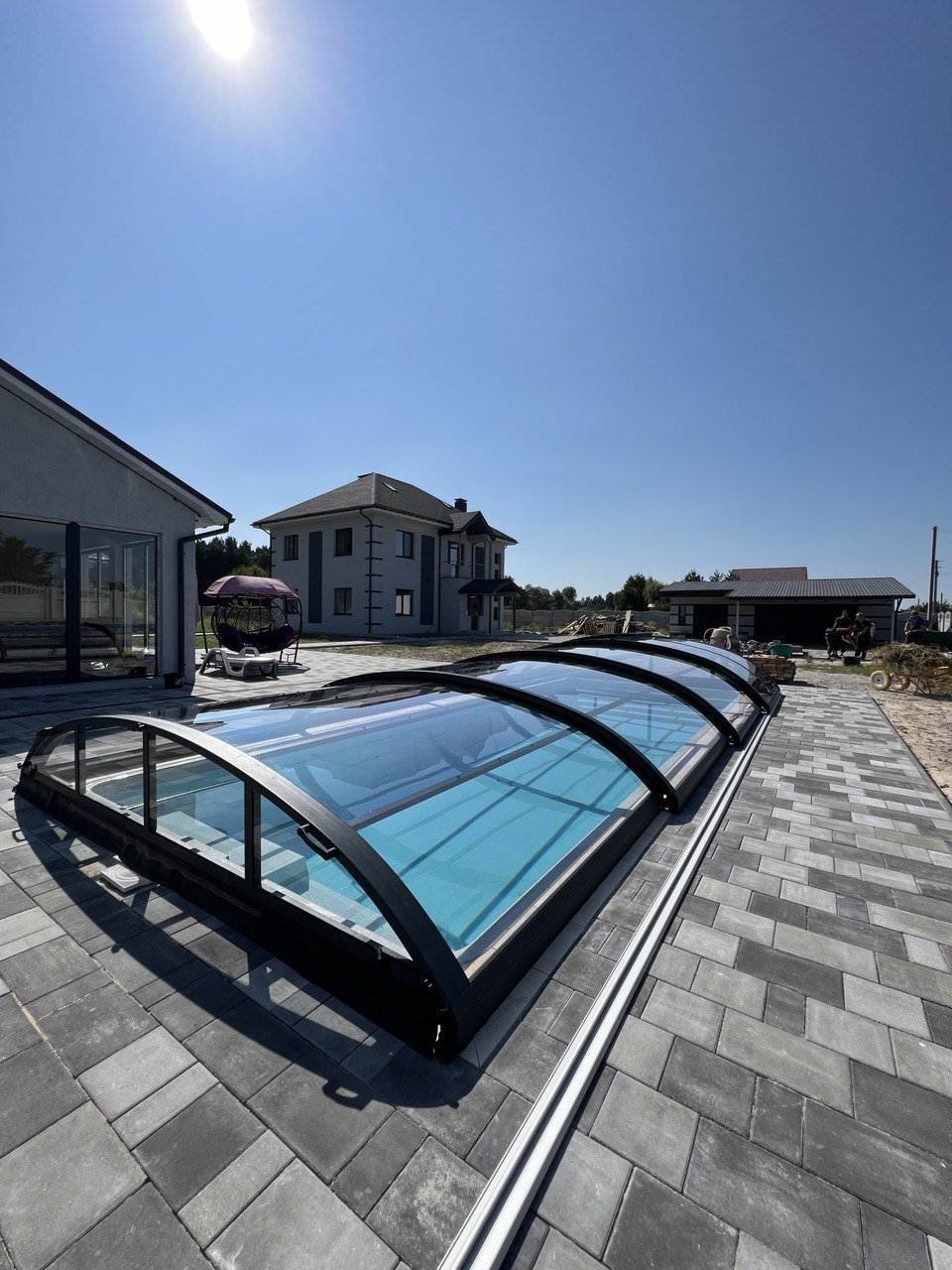 Abris One zwembadoverkapping 400 - Azzura Pool