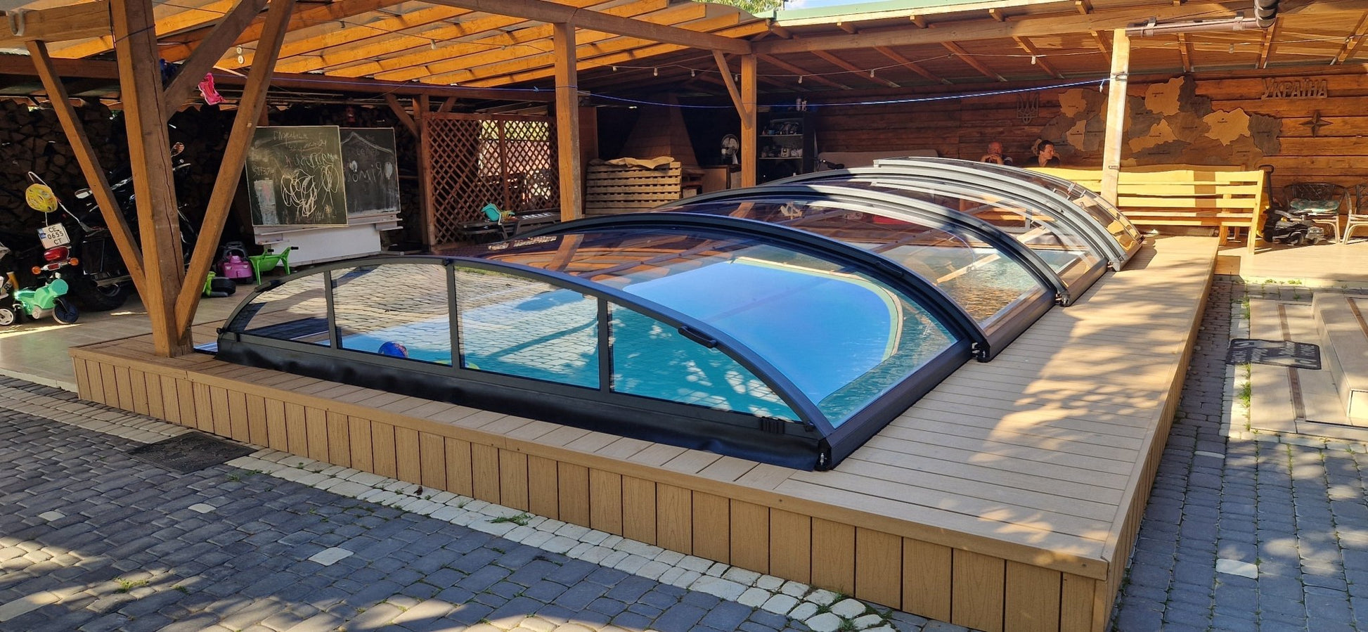 Abris One zwembadoverkapping 450 - Azzura Pool