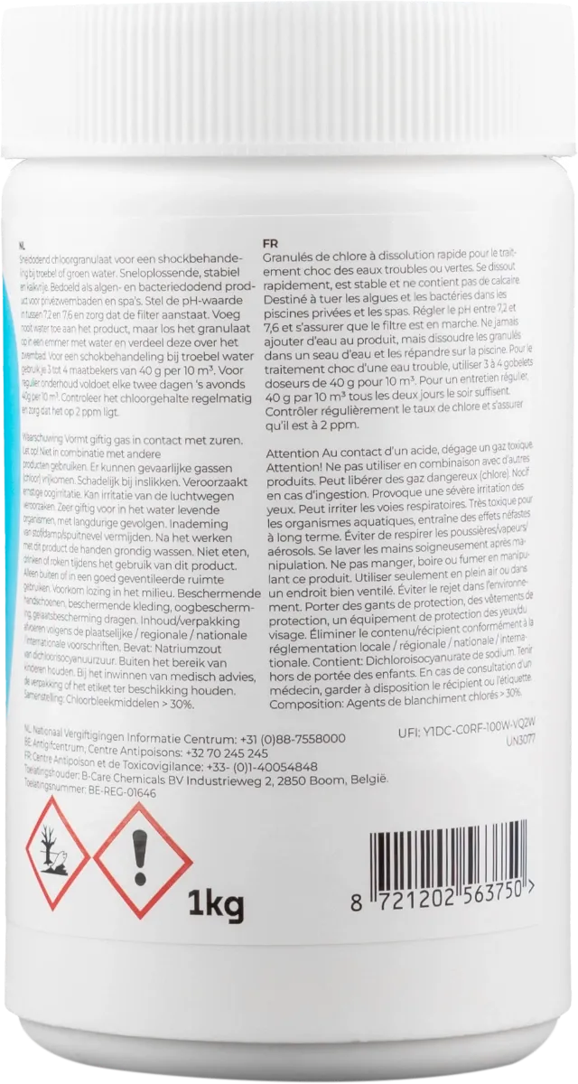Granulato di cloro W'eau - 1 kg