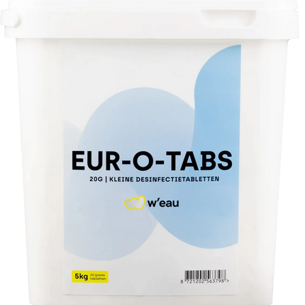 W'eau kleine chloortabletten 20 grams - 5 kg