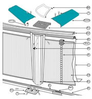 Afdekpanelen Gre Kea 350 (grafiet grijs) - Azzura Pool