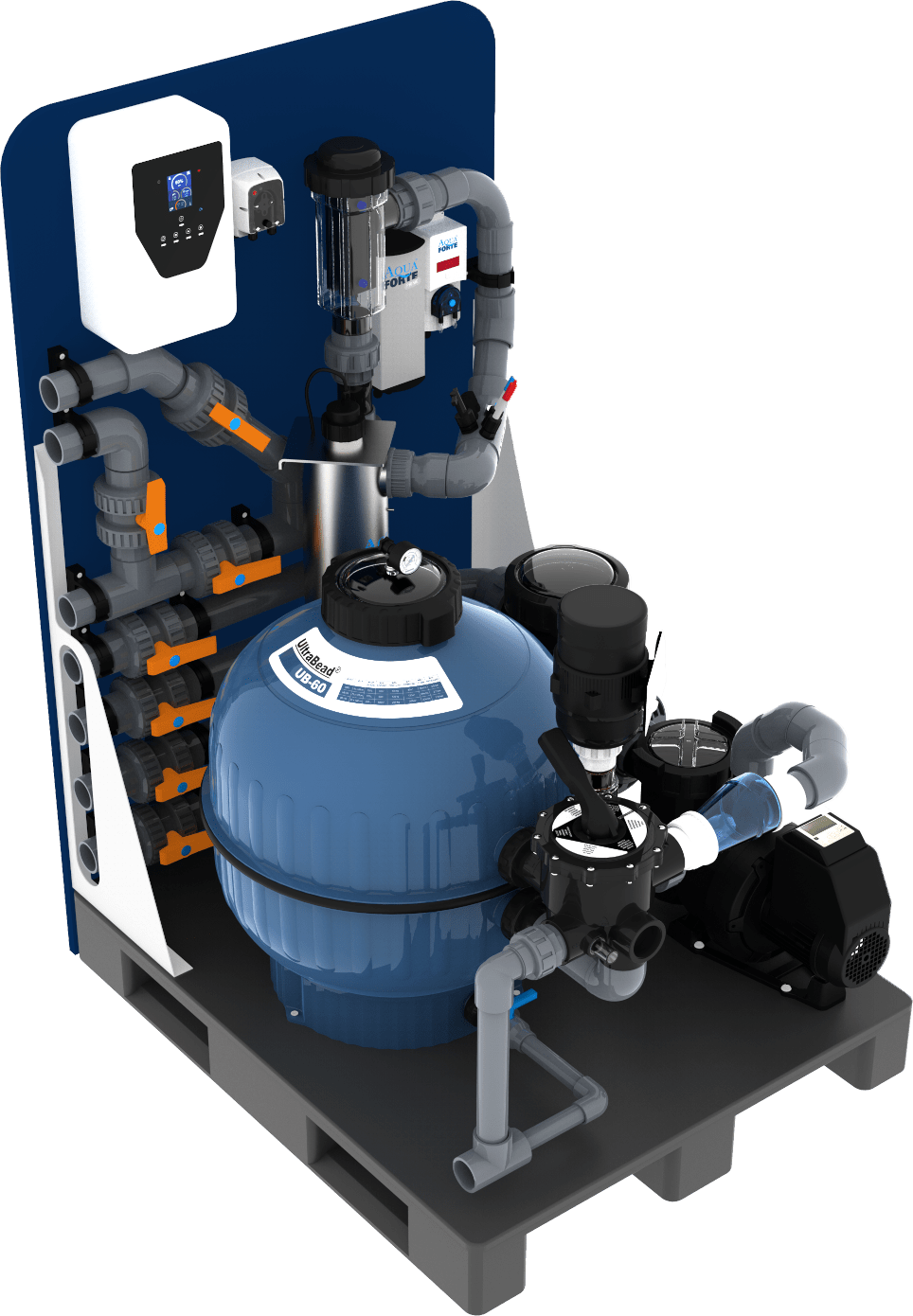 AquaForte Complete Plug & Swim Filter Pallet Biopool Type 5 - Azzura Pool