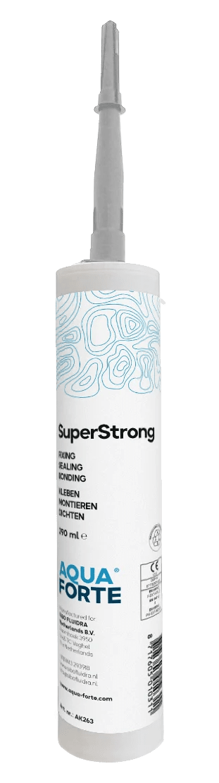 AquaForte Super Strong lijm/kit - grijs - Azzura Pool