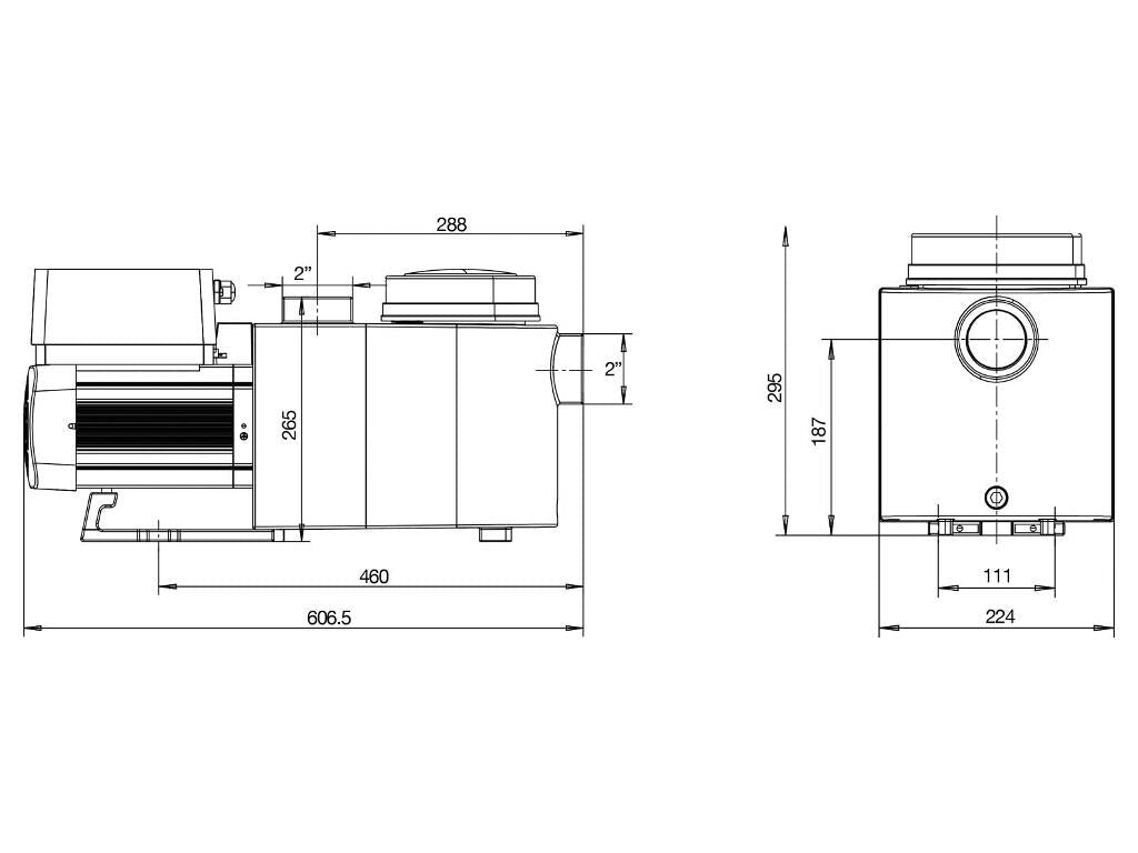 Aquagem - Inverpro 26m³/h zwembadpomp - Azzura Pool