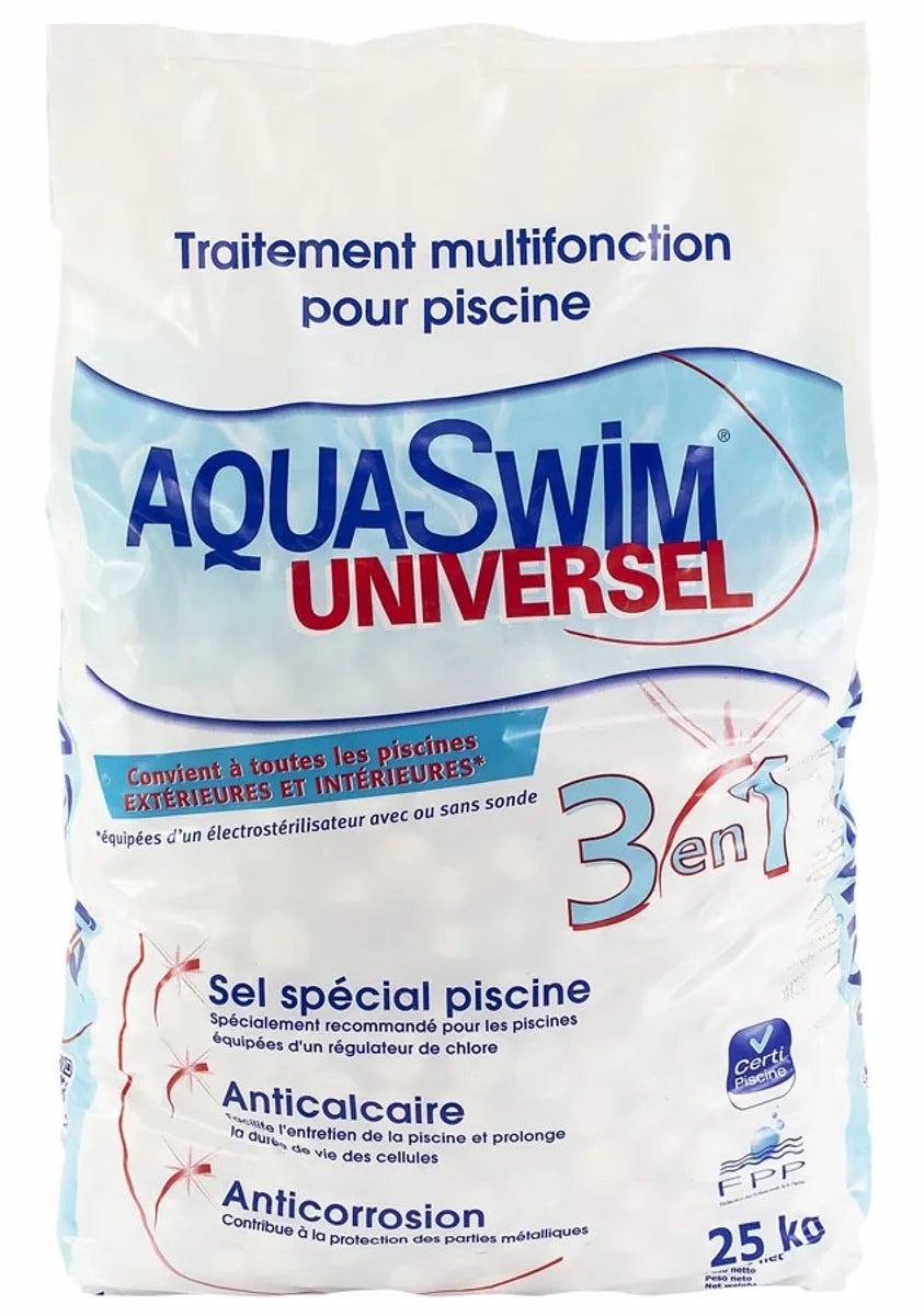 AquaSwim Universel 3 in 1 zwembadzout - 25 kg - Azzura Pool