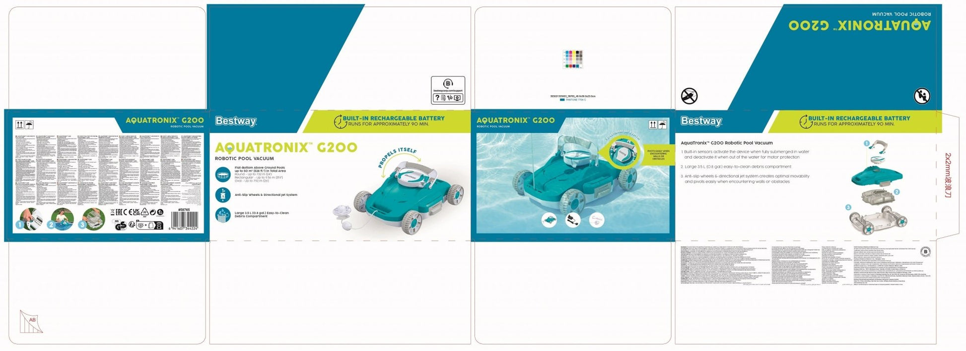 AquaTronix G200 Automatische Zwembadstofzuiger Robot - Azzura Pool