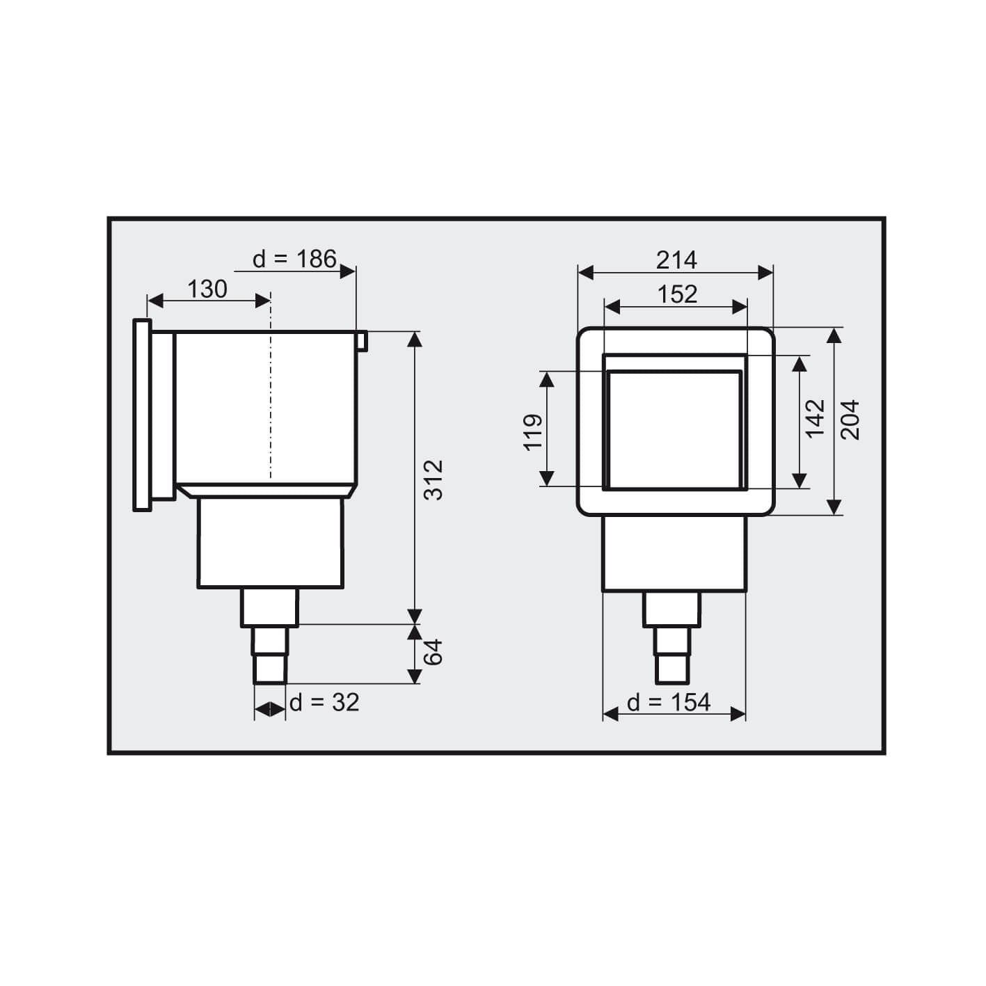 Astralpool Mini skimmer zonder inspuiter - Azzura Pool