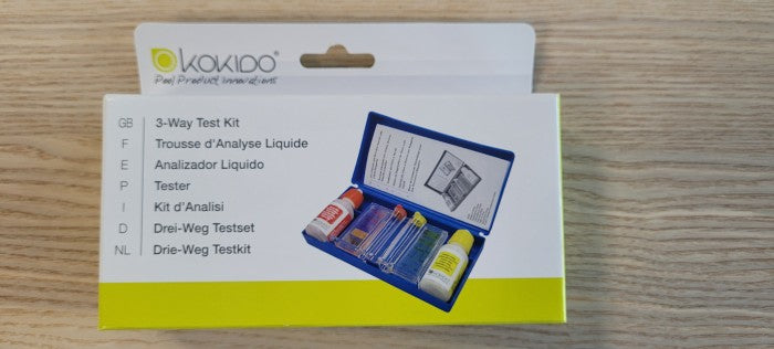 Kokido Zweiteiliges Testkit (pH/Cl) – 20 ml Phenol + 20 DPD-Tabletten