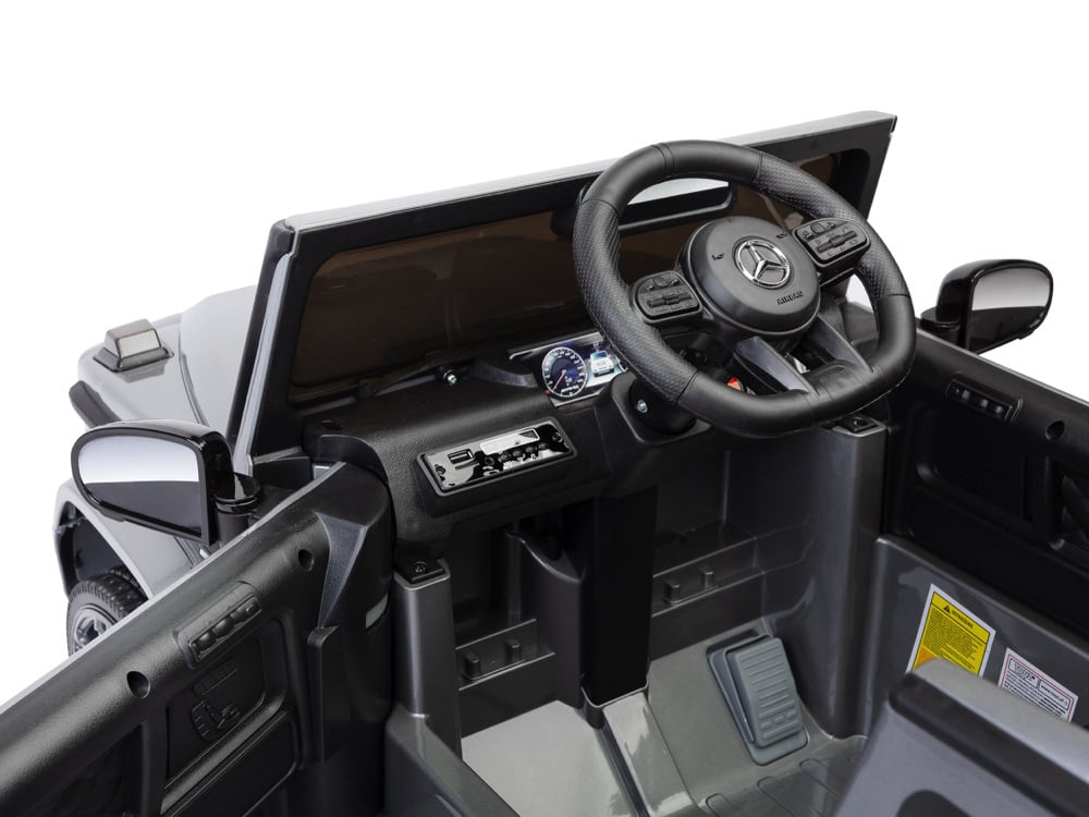 Mercedes G63 Amg, 12 Volt Kinderauto Met Lithium Accu, Rubberen Banden, Leder Zitting En Meer