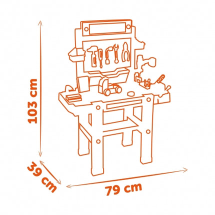 Banco de trabajo de juguete Smoby Black + Decker Bricolo Ultimate