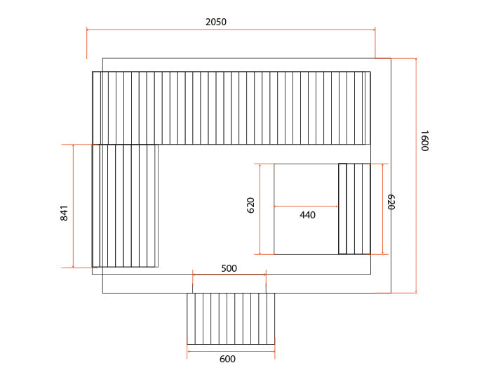 Gaïa Luna Sauna – 6 Personen