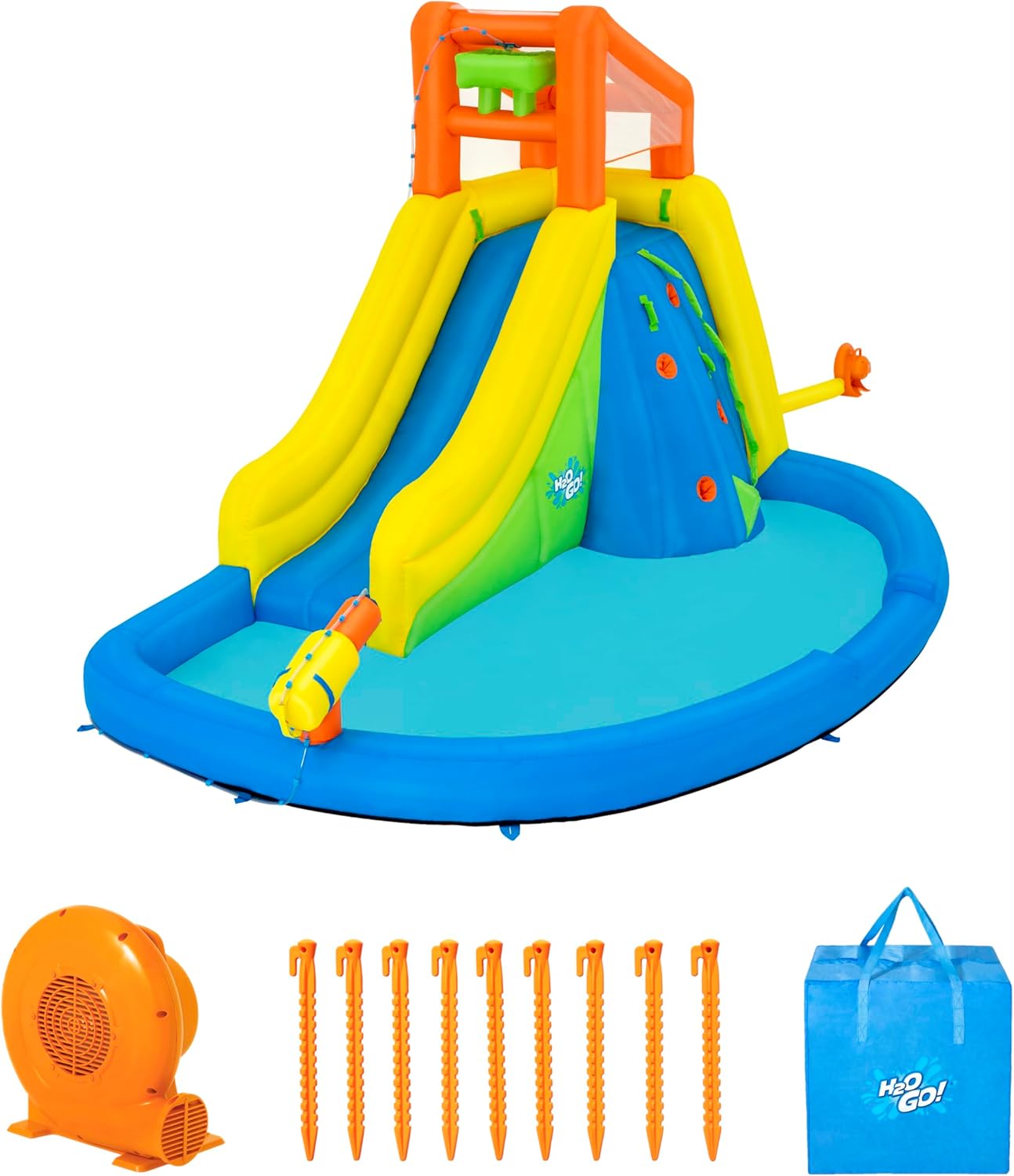 Bestway H2OGO! Mount Splashblast mega waterpark – 435 cm x 286 cm x 267 cm - Azzura Pool