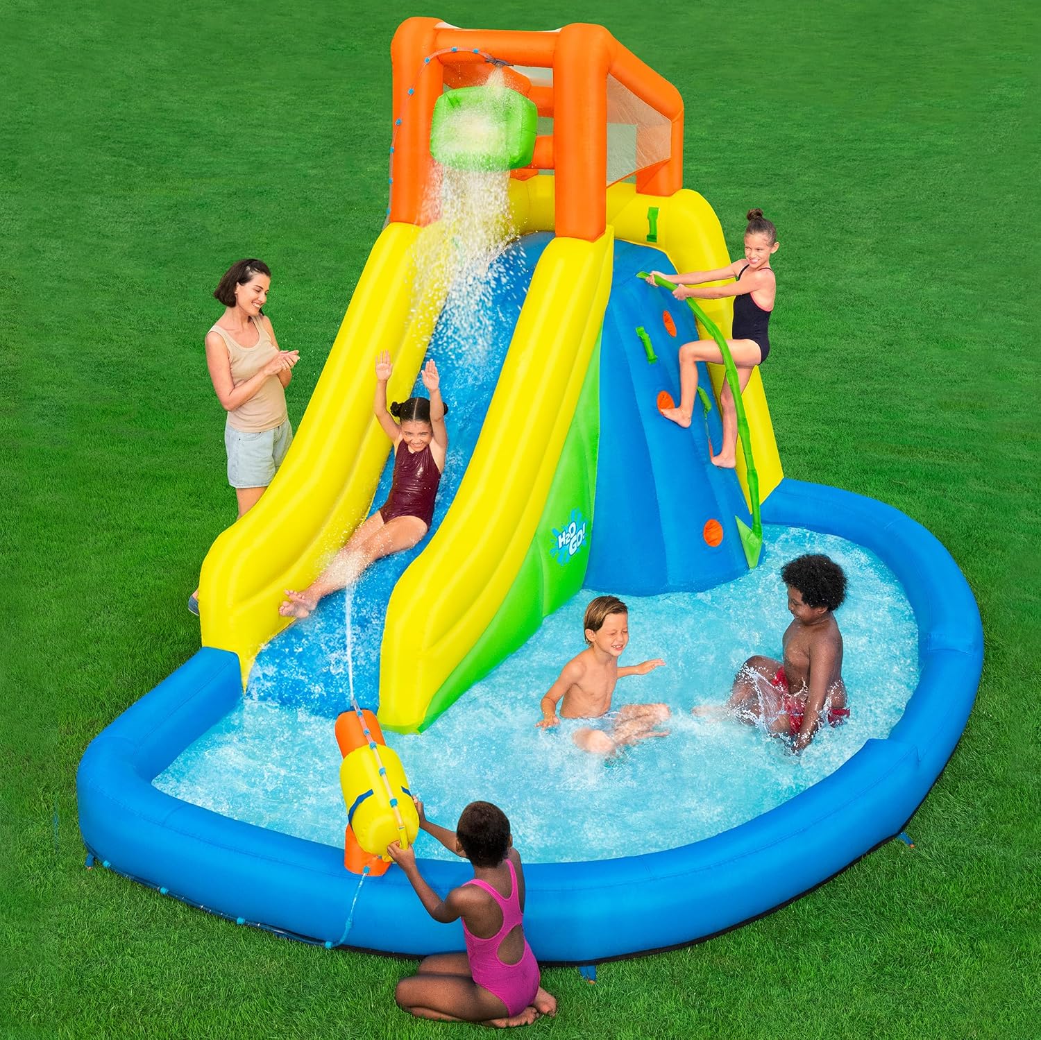 Bestway H2OGO! Mount Splashblast mega waterpark – 435 cm x 286 cm x 267 cm - Azzura Pool