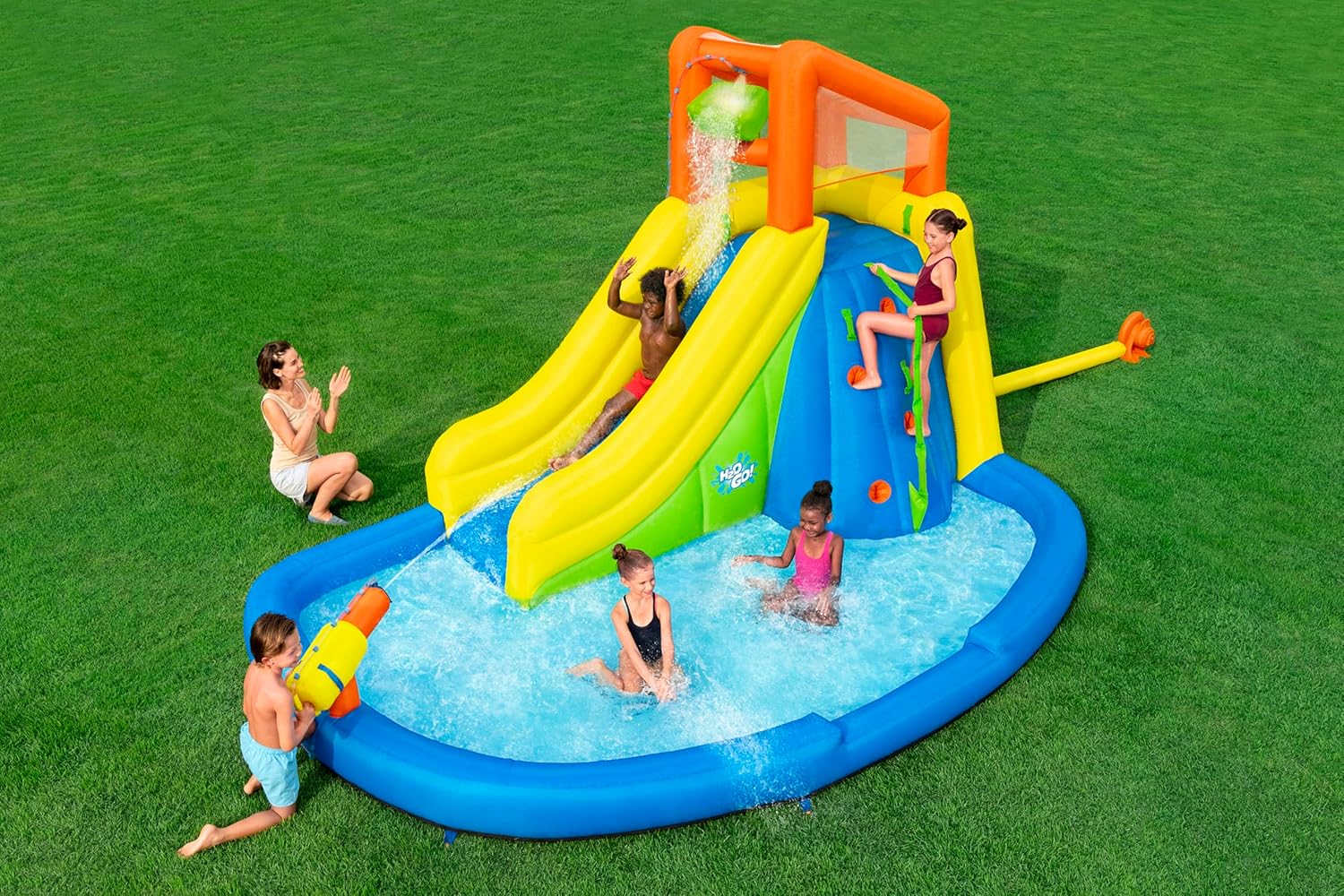 Bestway H2OGO! Mount Splashblast mega waterpark – 435 cm x 286 cm x 267 cm - Azzura Pool