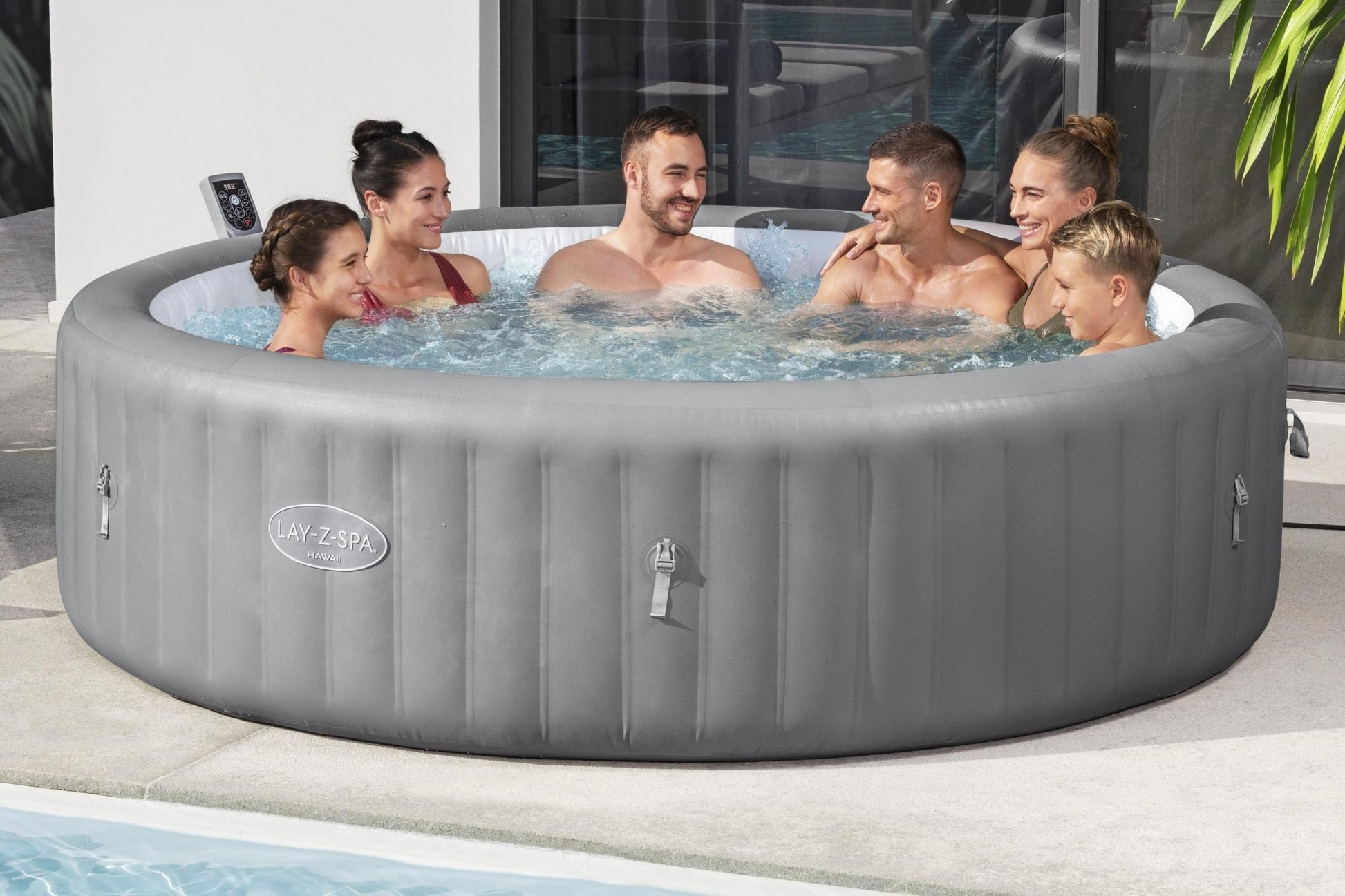 Bestway Lay-Z-Spa Hawaii Energy-Efficient Smart AirJet, 8 persoons - Azzura Pool