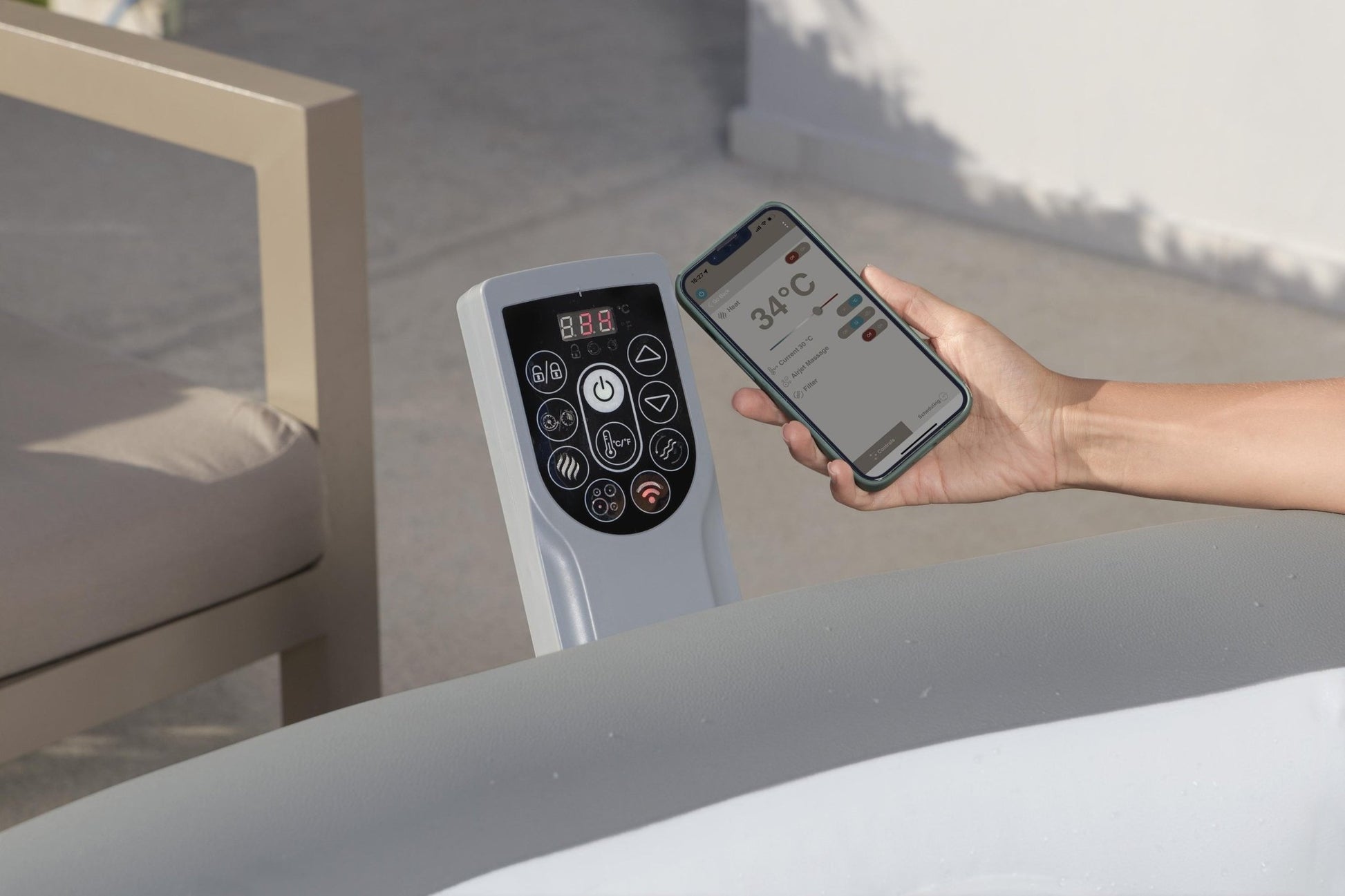 Bestway Lay-Z-Spa Hawaii Energy-Efficient Smart AirJet, 8 persoons - Azzura Pool