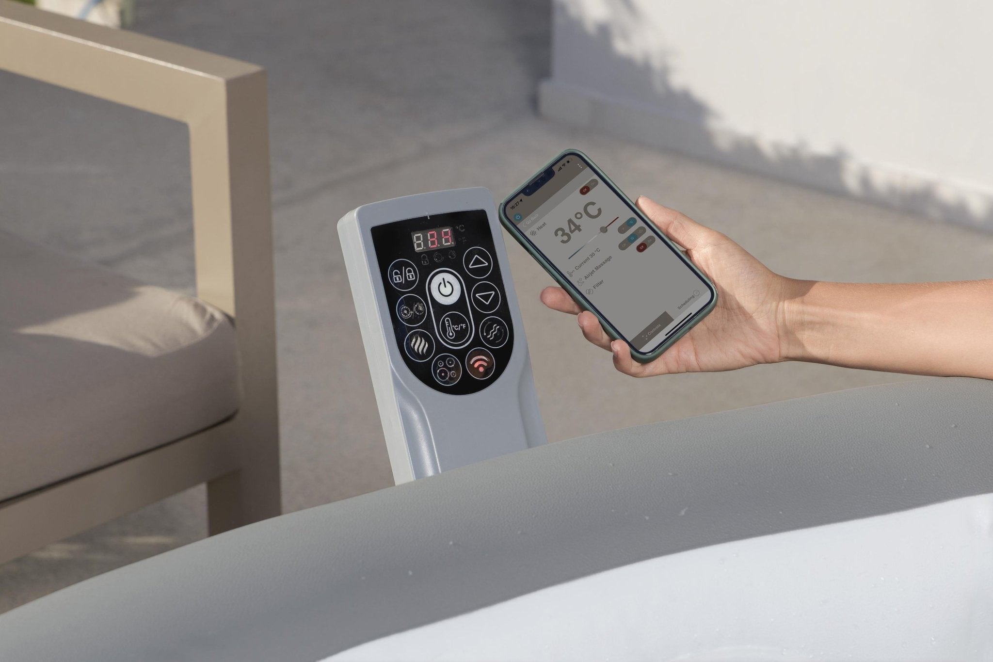 Bestway Lay-Z-Spa Hawaii Energy-Efficient Smart AirJet, 8 persoons - Azzura Pool