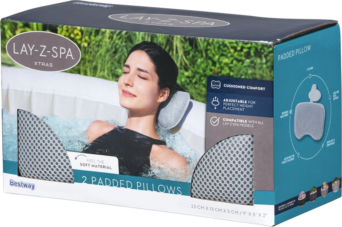 Bestway Lay-Z-spa Hoofdkussens - 2 Stuks - Azzura Pool