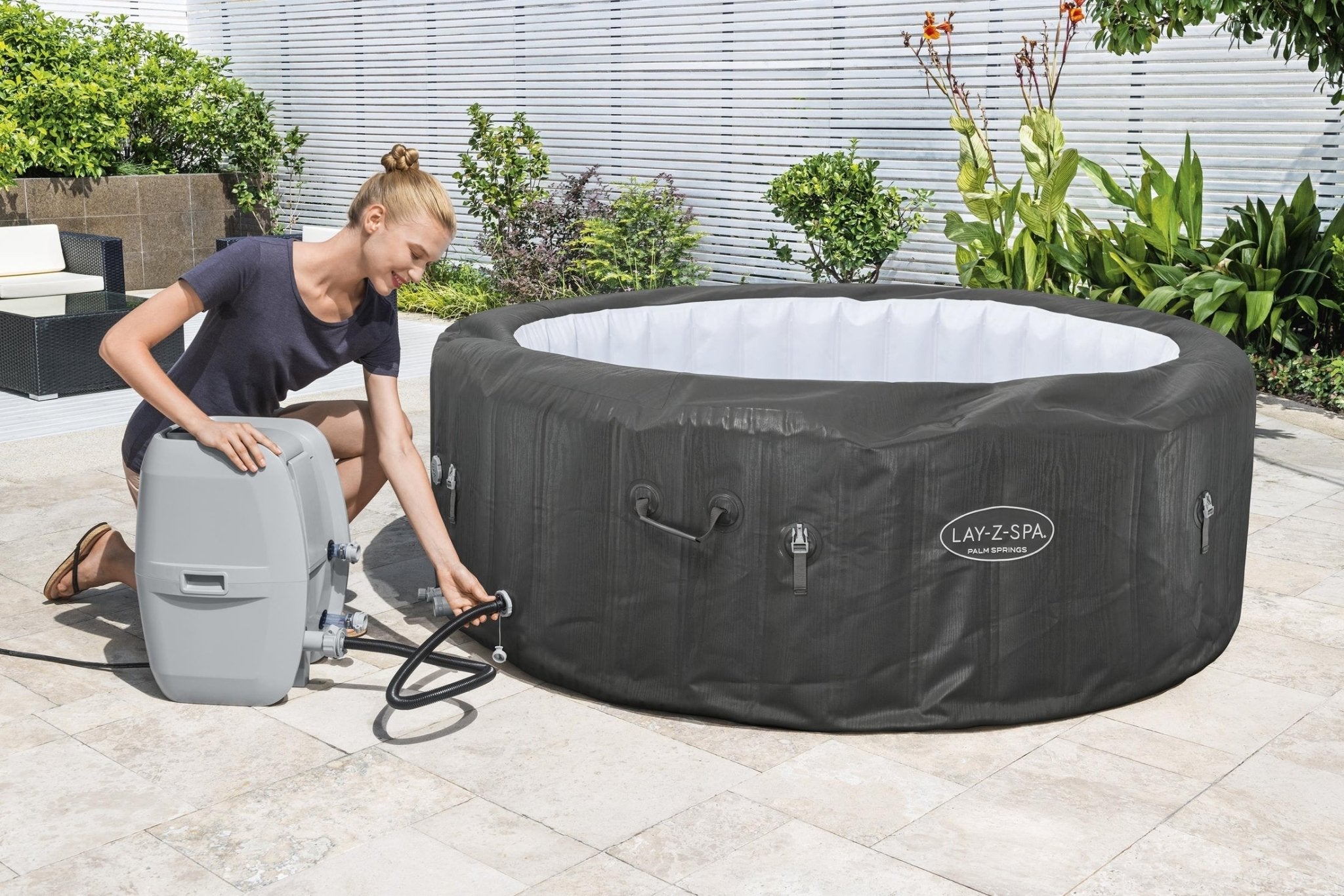 Bestway Lay-Z-Spa Palm AirJet, 6 persoons - Azzura Pool