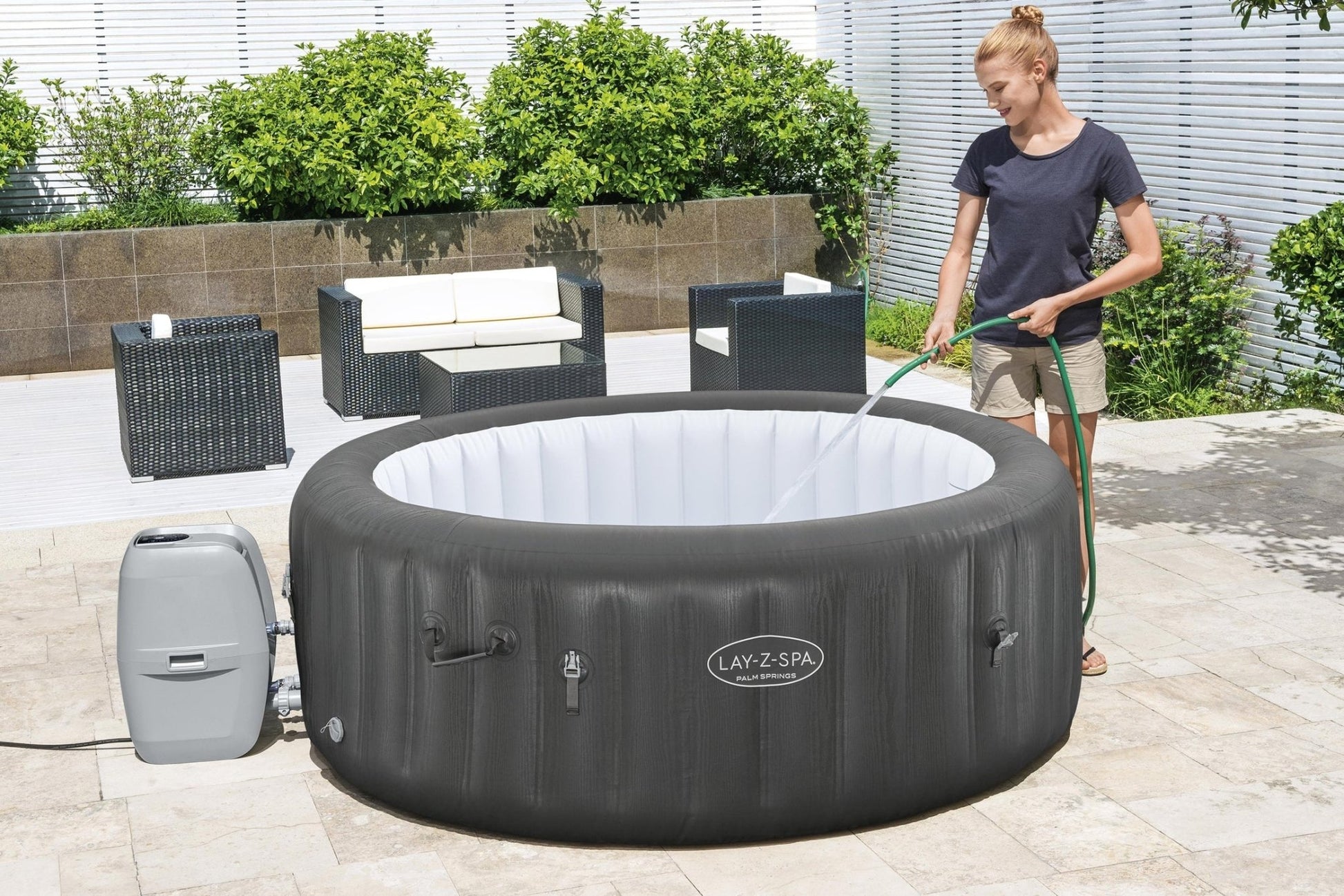 Bestway Lay-Z-Spa Palm AirJet, 6 persoons - Azzura Pool
