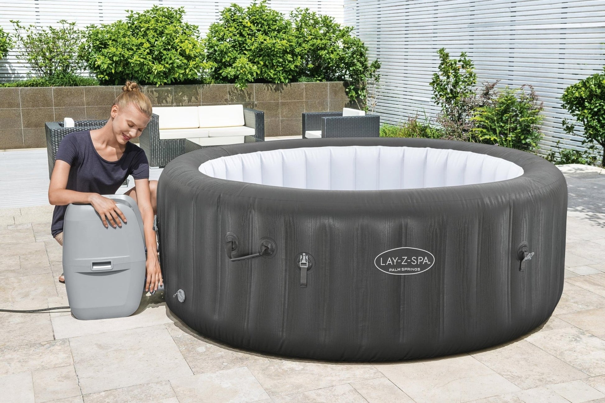 Bestway Lay-Z-Spa Palm AirJet, 6 persoons - Azzura Pool