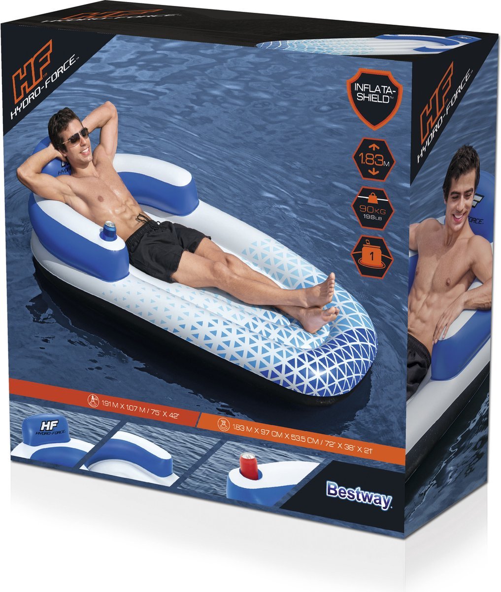 Bestway Luchtmatras Zwembad - Indigo Wave Lounge - Azzura Pool
