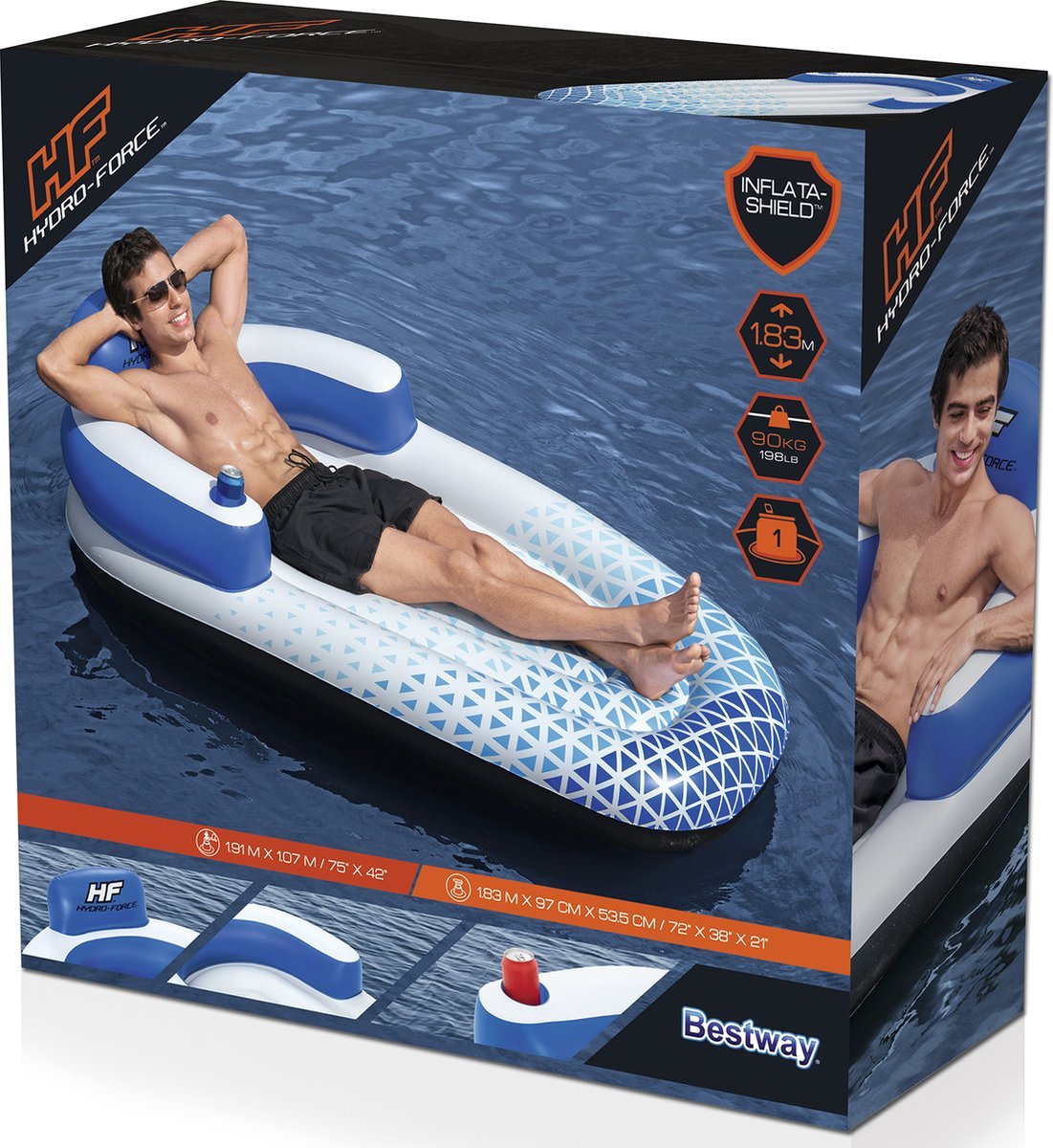 Bestway Luchtmatras Zwembad - Indigo Wave Lounge - Azzura Pool