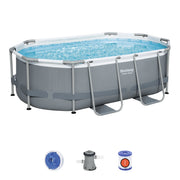 Bestway Power Steel Ovaal Zwembad – 305 cm x 200 cm x 84 cm - Azzura Pool
