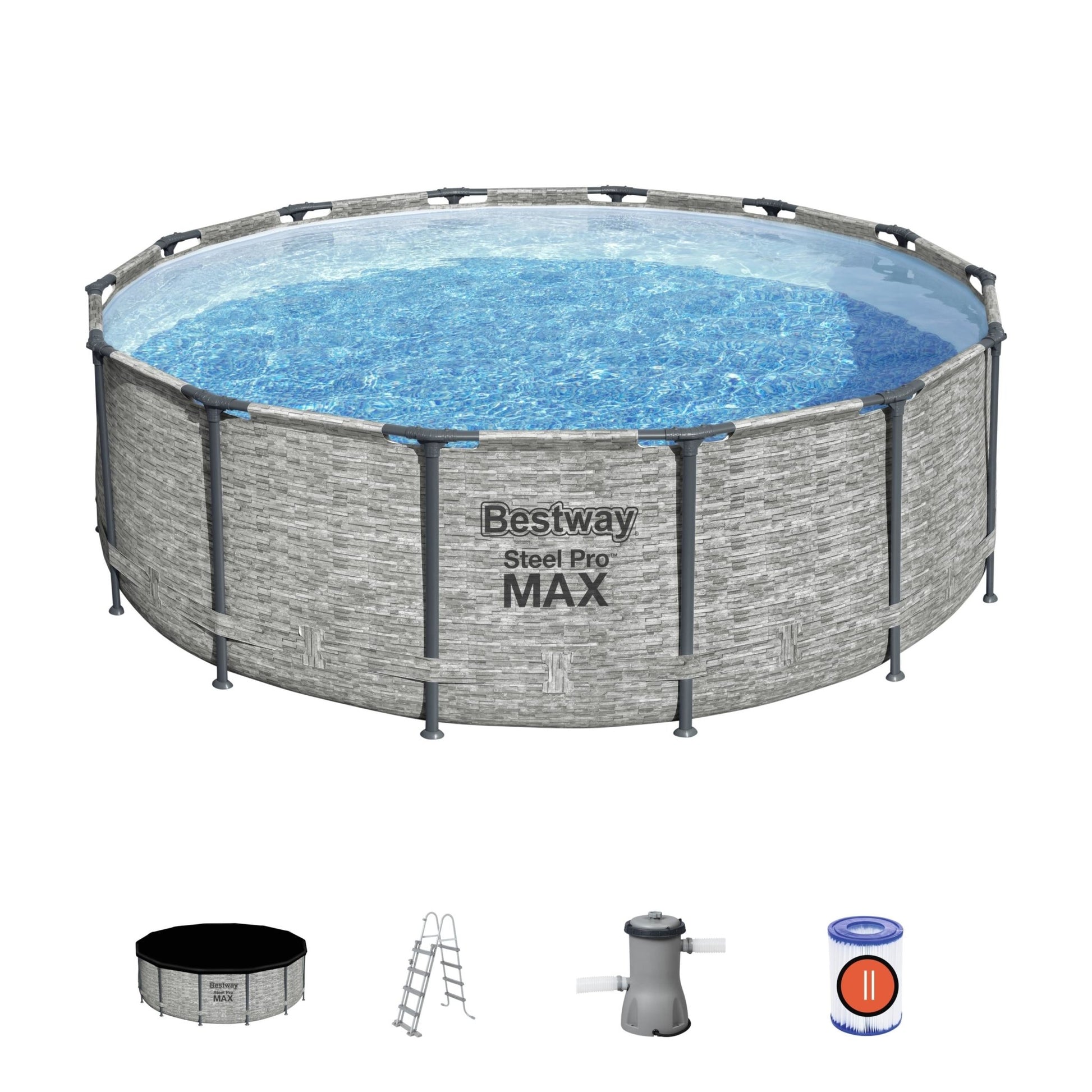 Bestway Steel Pro MAX Rond Frame Zwembad Set 427 cm × 122 m - Azzura Pool