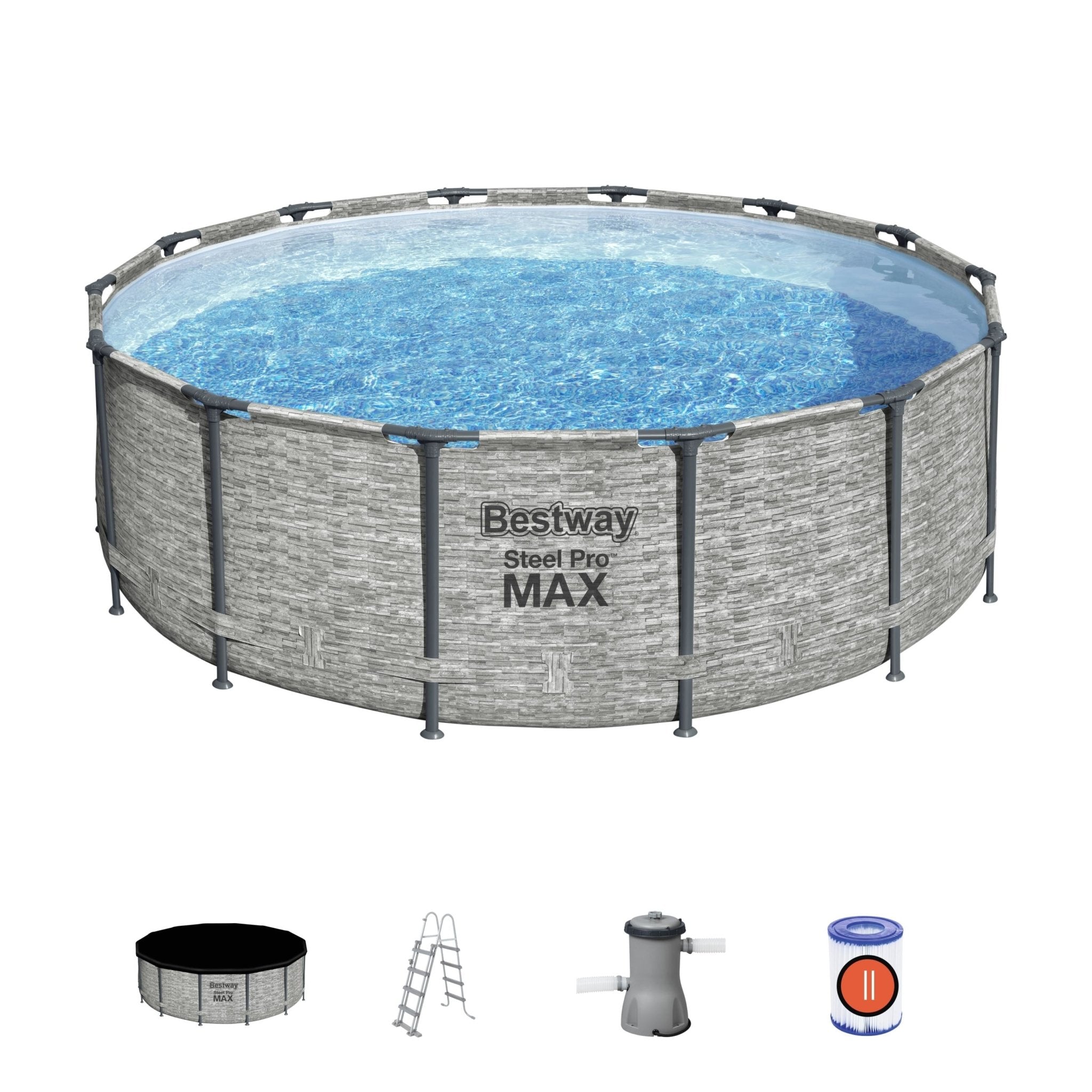Bestway Steel Pro MAX Rond Frame Zwembad Set 427 cm × 122 m - Azzura Pool