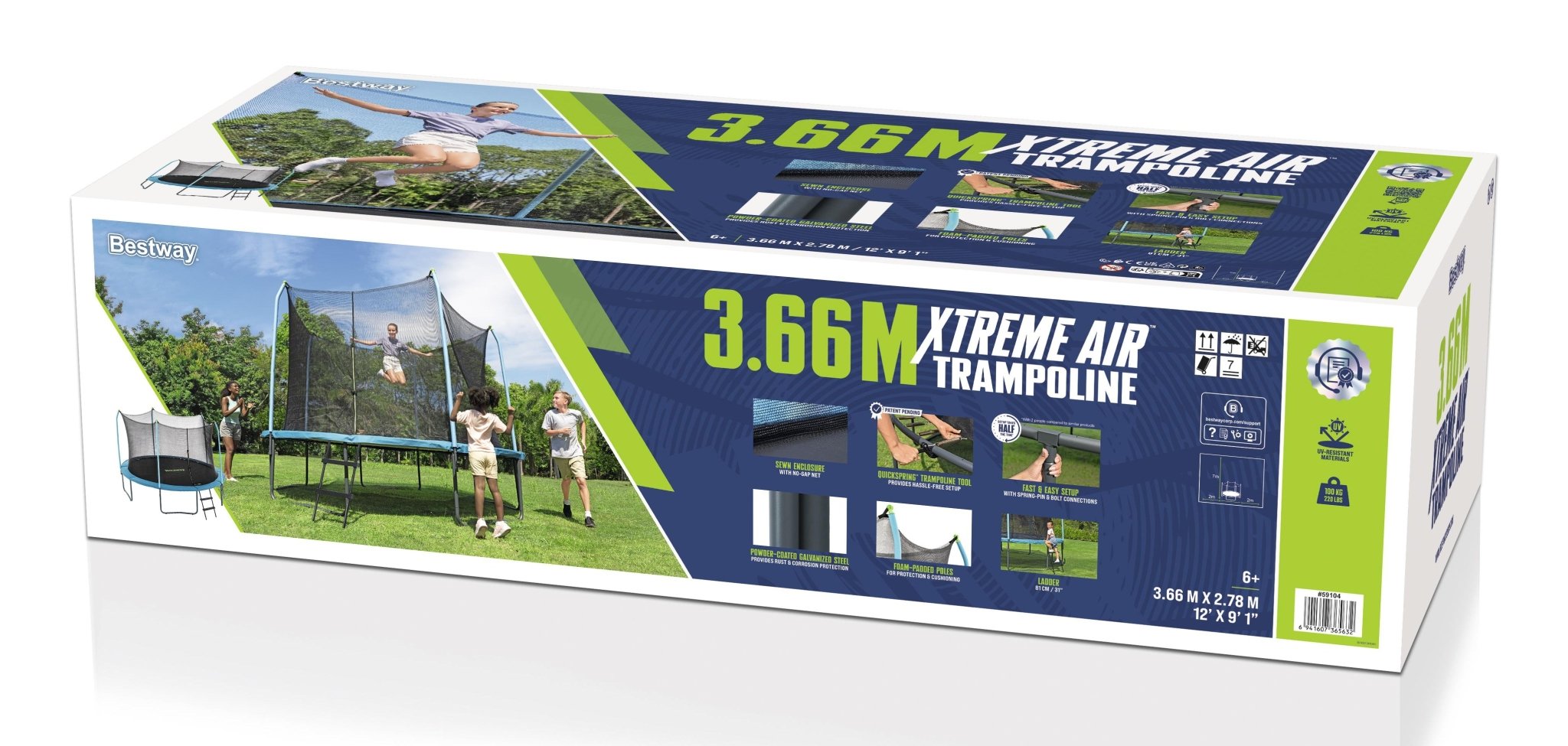 Bestway Xtreme Air Trampoline 366 cm x 278 cm - Azzura Pool