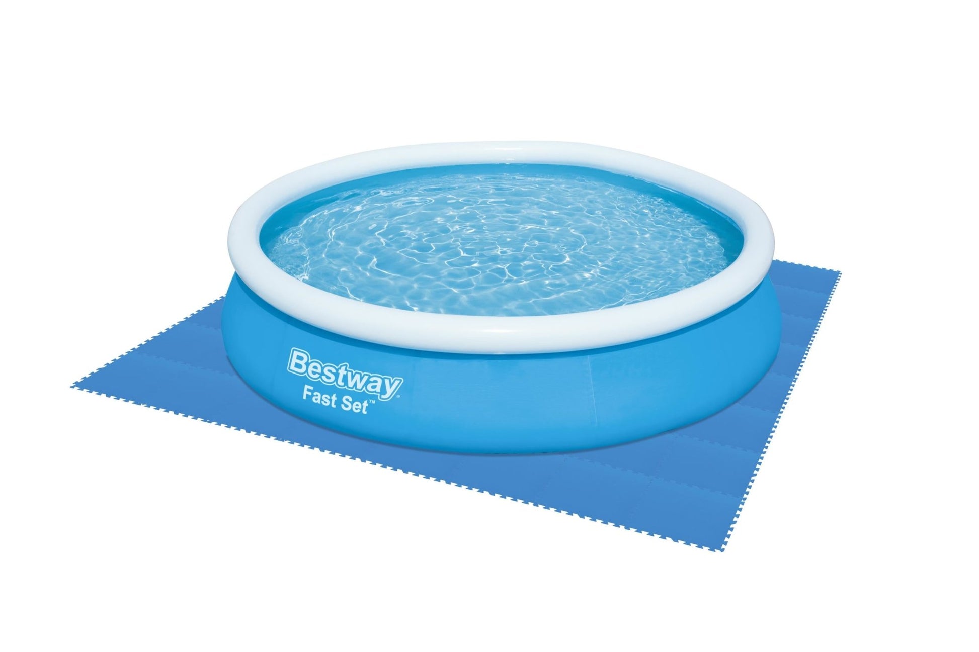 Bestway Zwembad Bodembeschermer Set – 9 Stuks – 50 x 50 cm – 2,25 m² – Blauw - Azzura Pool