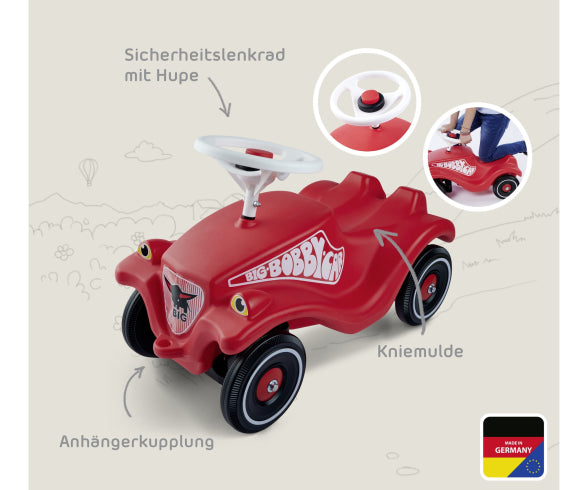 BIG-Bobby-Car-Classic – Correpasillos rojo con claxon