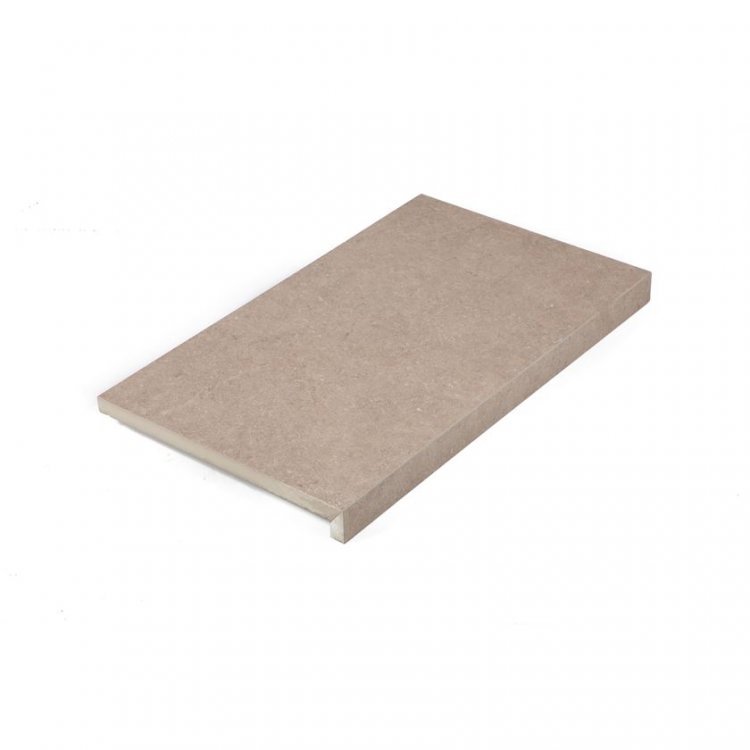 Biscuit Beige Keramische Boordsteen 60x35x4/2 - Azzura Pool