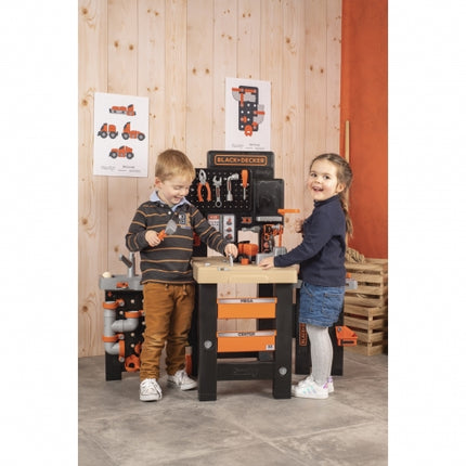 Établi pour jouets Mega Center de Smoby Black + Decker