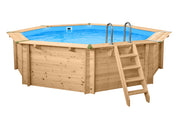 Interline Java Holzschwimmbecken rund Ø530 x 136 cm Komplettpaket 