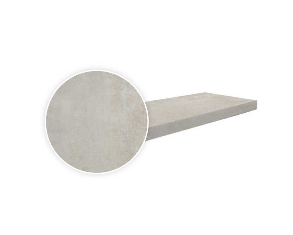 Cemento Light Keramische Boordsteen 60x35x4/2 - Azzura Pool