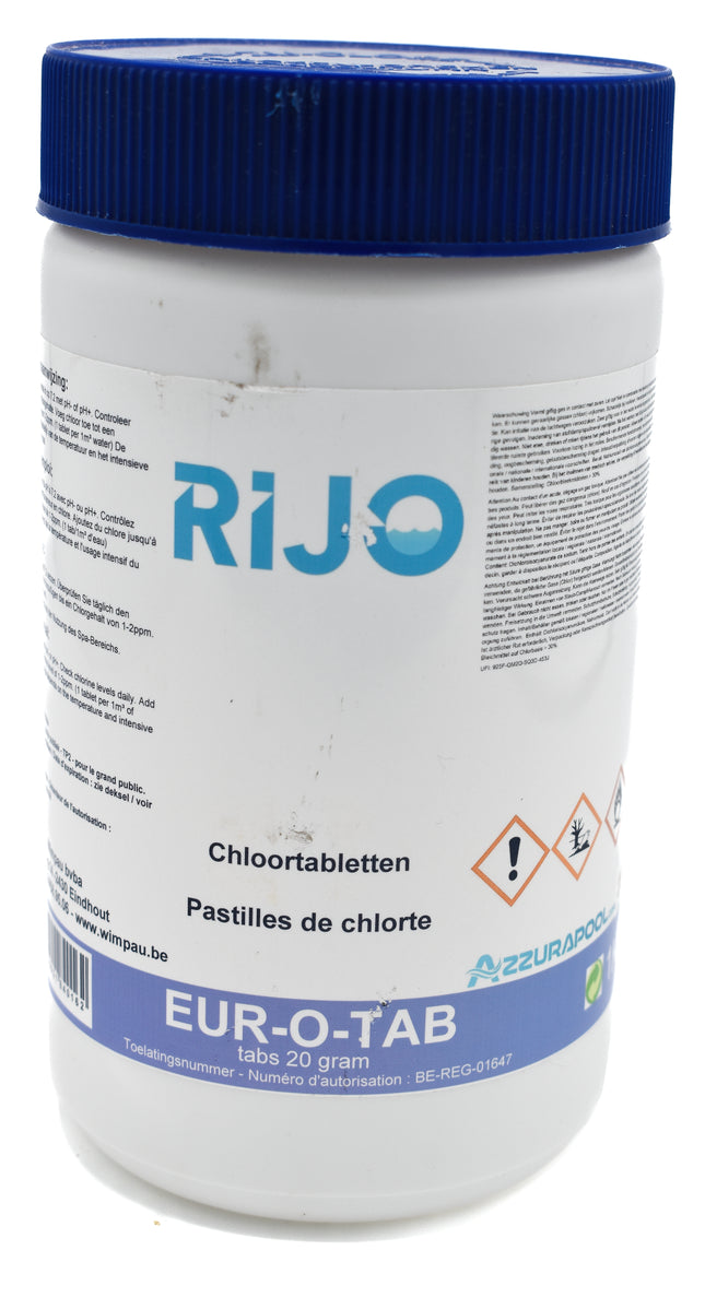 Rijo - kleine Chlortabletten 20 Gramm - 1 kg