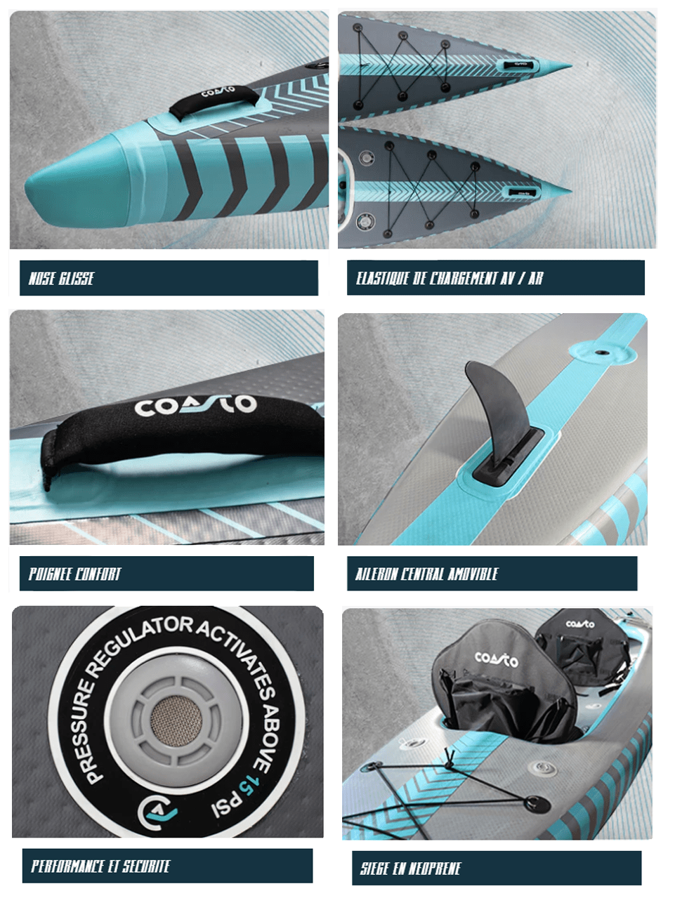 Coasto Kayak Capitole, 1 persoon - Azzura Pool