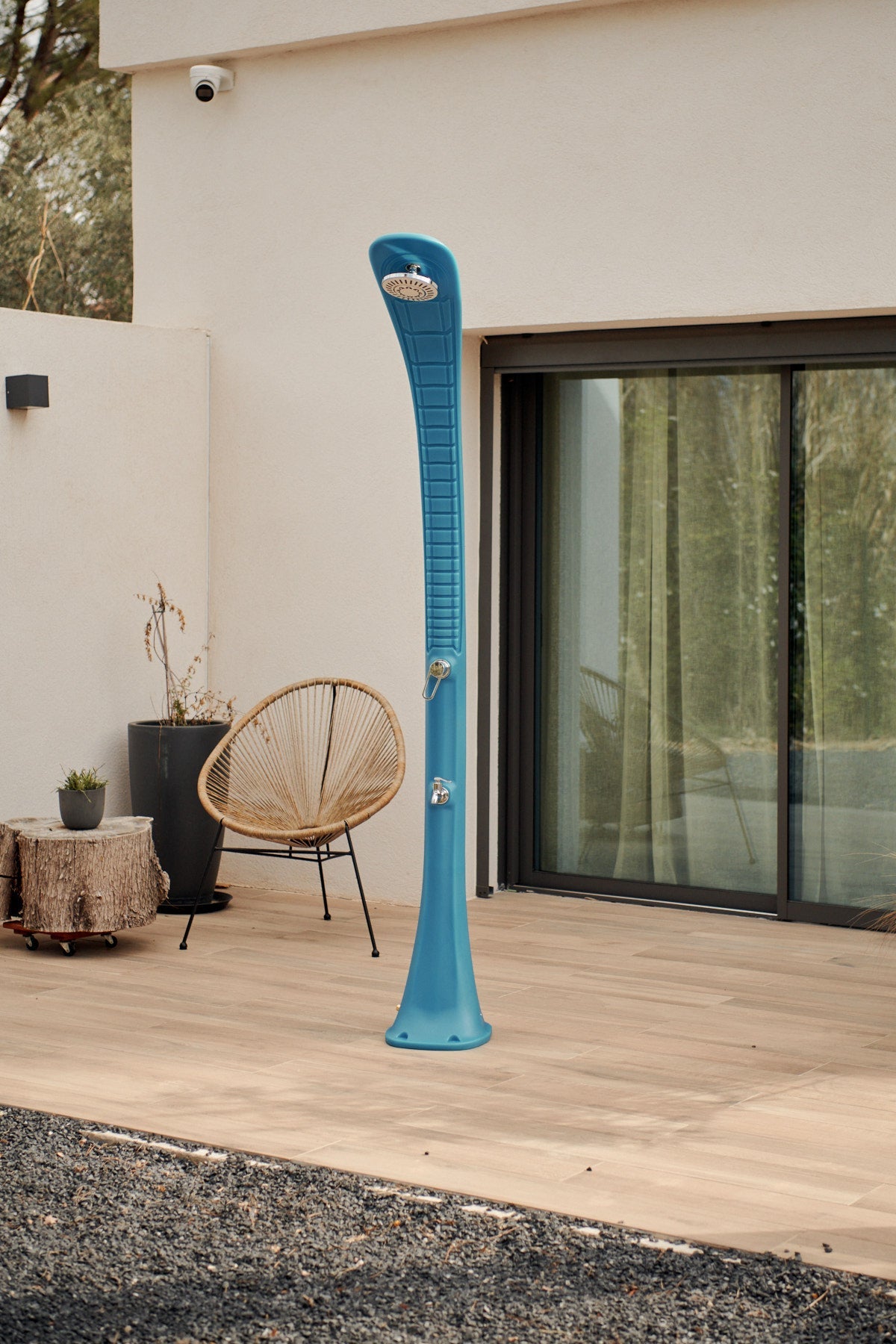 Cobra 32L Douche op zonne-energie - Blauw - Azzura Pool