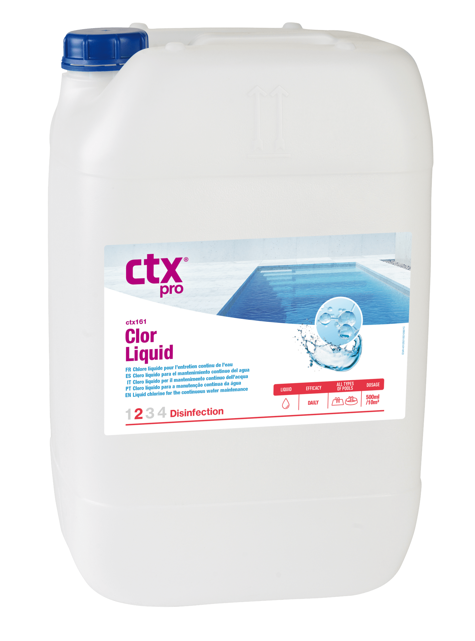 CTX vloeibaar chloor 20 liter - Azzura Pool